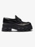 Monolith loafer van leer met plateauzool - Zwart