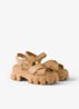 Monolith sandaal van rubber met logo - Camel