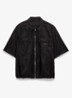 Oversized fit overhemd met borstzakken - Zwart