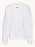 Oversized sweater met logo - Wit