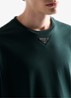 Oversized T-shirt met logo - Groen