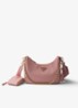 Prada Re-Edition 2005 crossbodytas van leer - Lichtroze