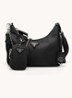 Prada Re-Edition 2005 Re-Nylon crossbodytas met leren details - Zilver