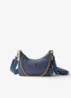 Prada Re-Edition 2005 Re-Nylon crossbodytas met leren details - Staalblauw