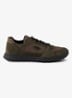 Prax Re-Nylon sneaker met kalfssuède details - Groen