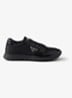 Prax Re-Nylon sneaker met leren details - Zwart