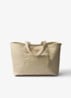 Re-Edition 1978 Re-Nylon Medium shopper met leren details - Beige