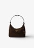 Re-Edition 2005 Re-Nylon Mini schoudertas met leren details - Donkerbruin