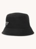 Re-Nylon bucket hoed met logo - Zwart
