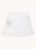 Re-Nylon bucket hoed met logo - Wit