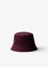 Re-Nylon bucket hoed met logo - Bordeauxrood