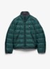Re-Nylon gewatteerd jack met ritszakken - Groen