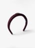 Re-Nylon haarband met logo - Bordeauxrood