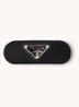 Re-Nylon haarclip met logo - Diepzwart