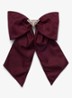 Re-Nylon haarclip met logo - Bordeauxrood