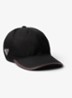 Re-Nylon pet met leren details en trekkoord - Zwart