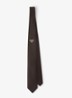 Re-Nylon stropdas met logo - Donkerbruin