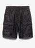 Re-Nylon zwemshorts met klepzakken - Zwart