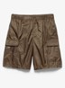 Re-Nylon zwemshorts met klepzakken - Bronsgroen