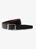 Reversible riem van leer - Diepzwart