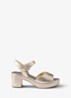 Sandalette van leer - Goud