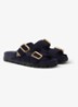 Slipper van suède - Donkerblauw