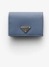 Small portemonnee van kalfsleer - Blauw