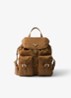 Small Re-Nylon rugzak met logo - Camel
