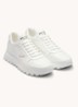 Sneaker van leer met logo - Wit