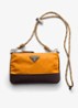 Speedrock Re-Nylon telefoonhoesje met leren details en afneembare schouderriem - Orange