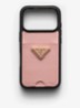 Telefoonhoes van kalfsleer voor iPhone 17 Pro - Oudroze