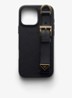 Telefoonhoesje van kalfsleer voor iPhone 16 Pro Max - Zwart