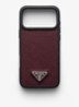 Telefoonhoesje van leer voor iPhone 17 Pro Max - Bordeauxrood