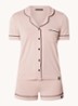 Bamboo pyjamaset met borstzak - Oudroze