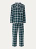 Pyjamset met ruitdessin - Groen