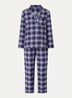 Pyjamset met ruitdessin - Donkerblauw