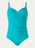 Delray badpak met structuur en beugel - Turquoise