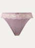 Madison string met kant - Lila
