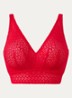 Montara bralette van kant - Rood