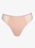 Twist Side string met kant - Oudroze