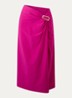 Uvita midi strandrok met split - Fuchsia