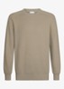 Fijngebreide trui met ribstructuur - Beige