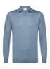 Fijngebreide trui van merino wol - Blauw