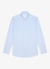 Japanese knitted slim fit overhemd - Lichtblauw
