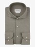 Japanese knitted slim fit overhemd - Bruin