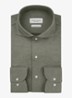 Japanese knitted slim fit overhemd - Groen