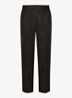 Loose fit chino in linnenblend - Donkerbruin