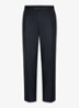 Loose fit chino in linnenblend - Donkerblauw