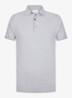 Luxury regular fit polo met gemêleerd dessin - Lichtgrijs