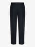 Regular fit chino in kasjmierblend - Donkerblauw